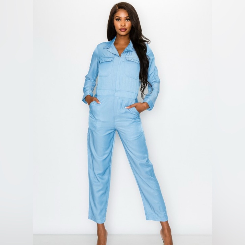 Light Blue Women's Jumpsuit